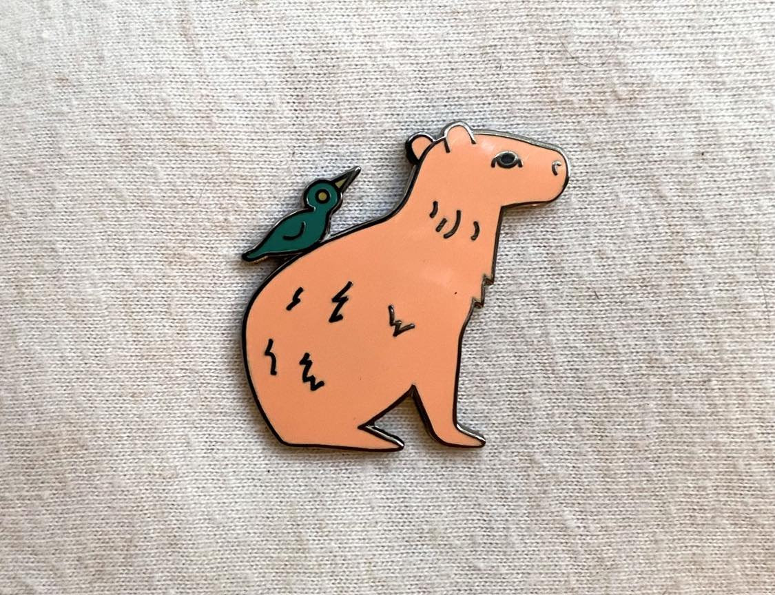 Capybara Enamel Pin 