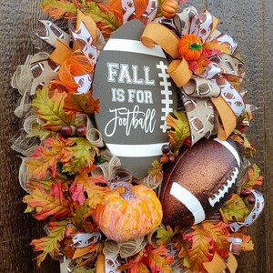 Fall football wreath for a mancave, gift for him