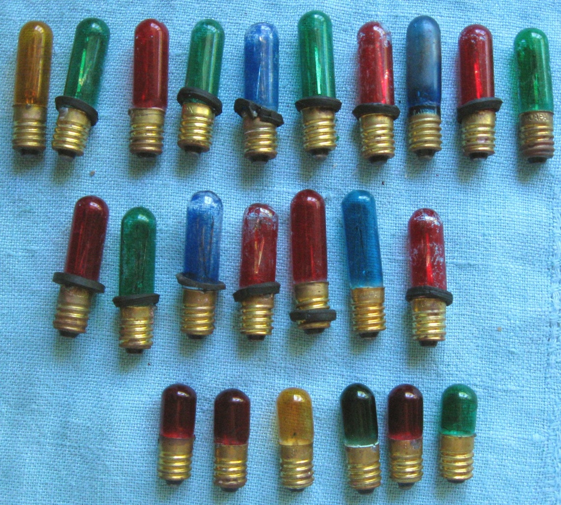Vintage Christmas Light Bulbs Flik a Lite & Radiant Etsy