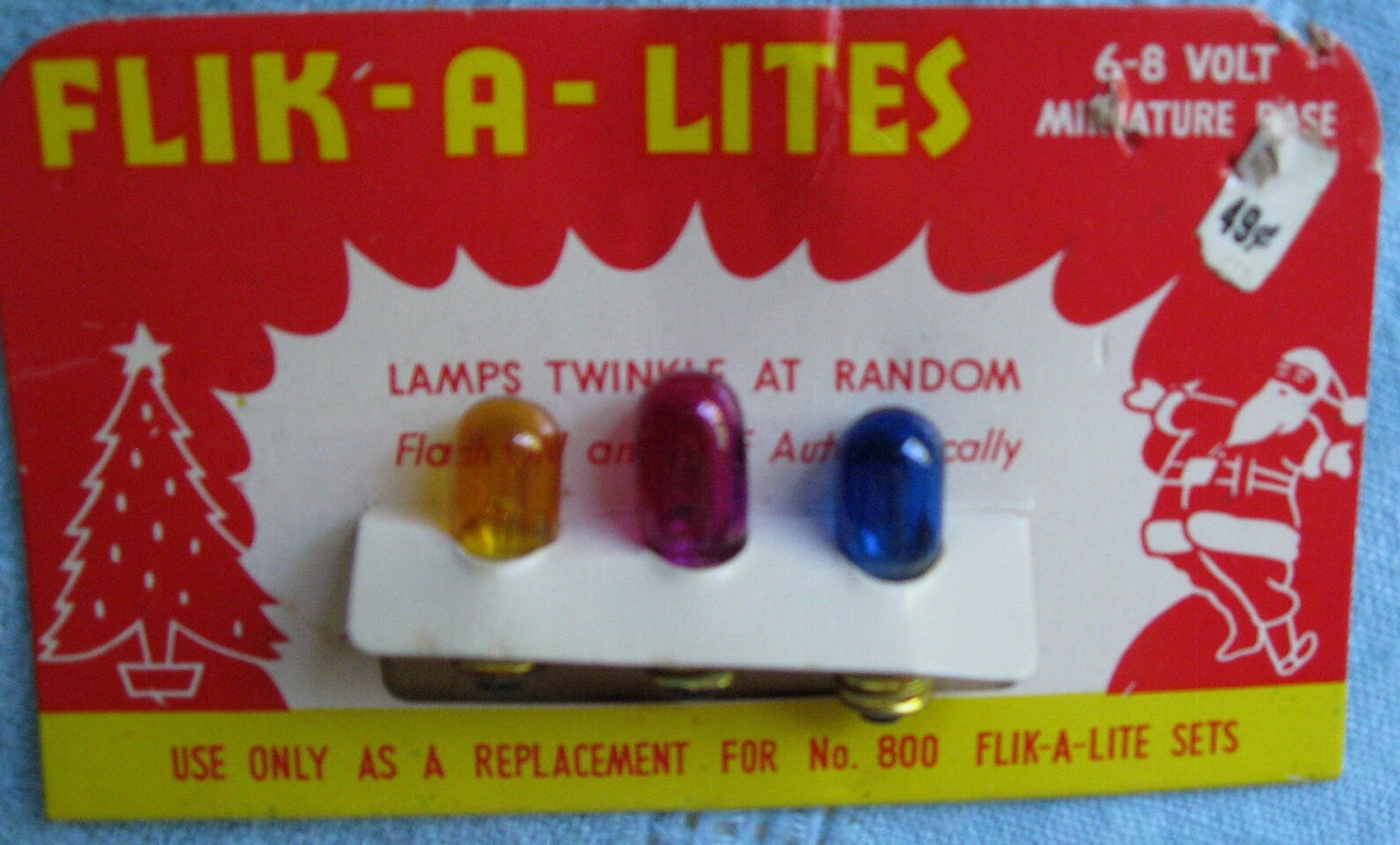 Vintage Christmas Light Bulbs Flik a Lite & Radiant Etsy