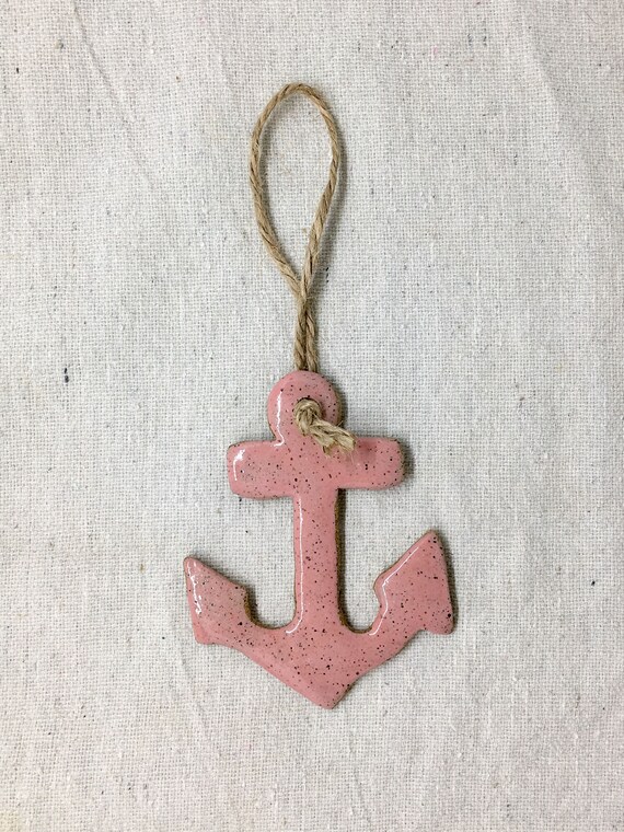 Ceramic Anchor Ornament Etsy