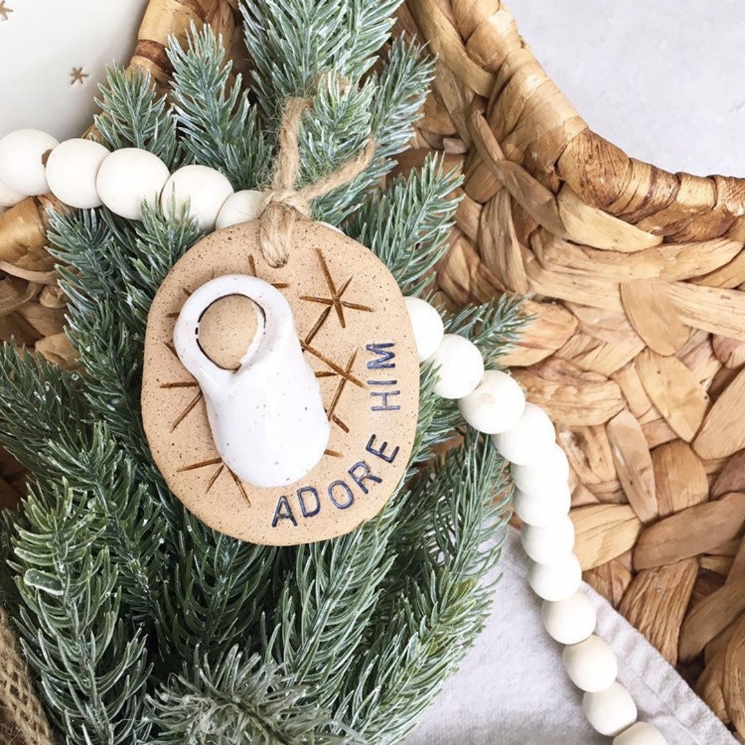Baby Jesus Ornament - Etsy