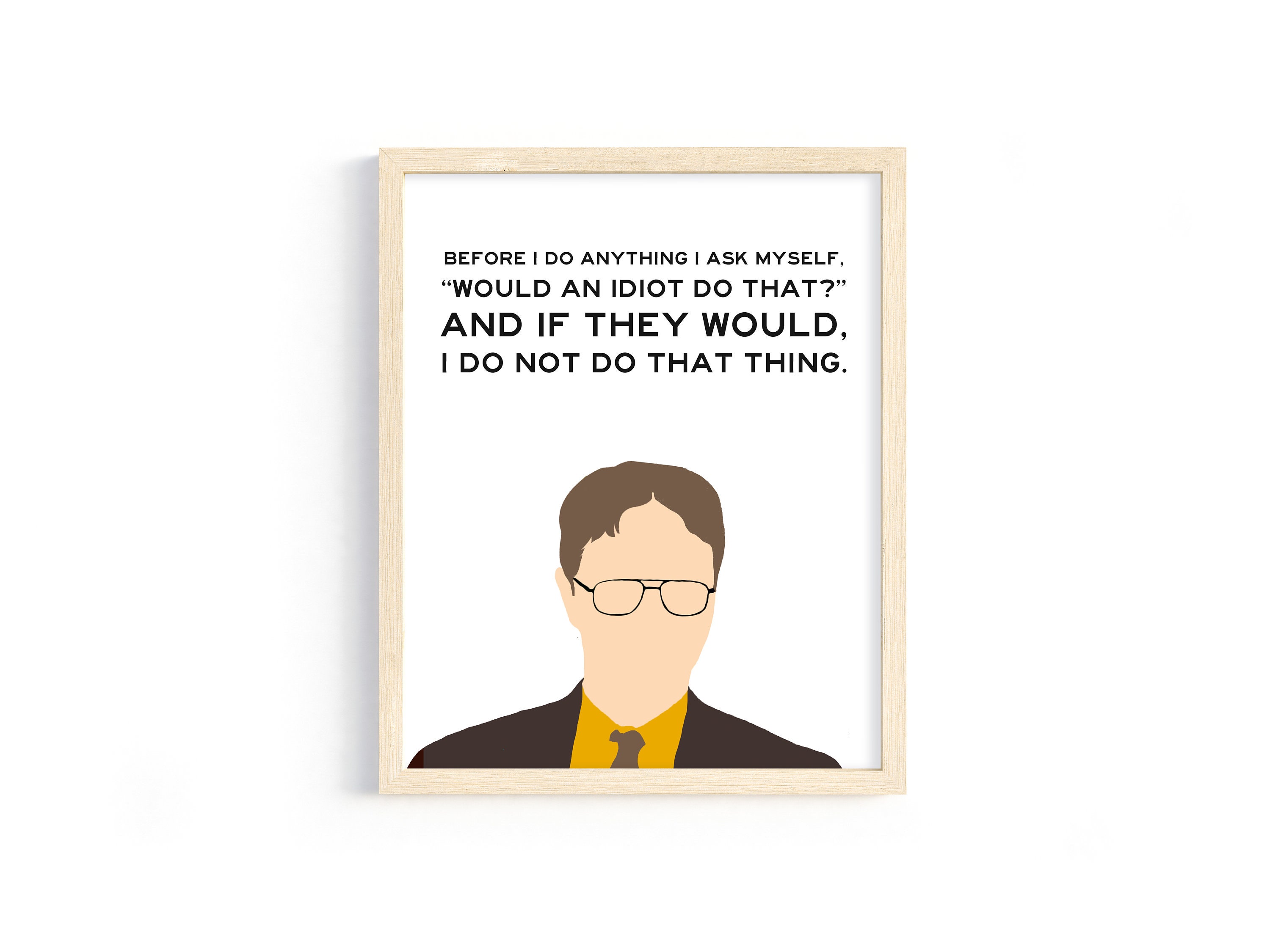 Dwight Digital Art Dwight Shrute Poster Dwight Schrute Business Life Quote Art Print from The Office TV Show
