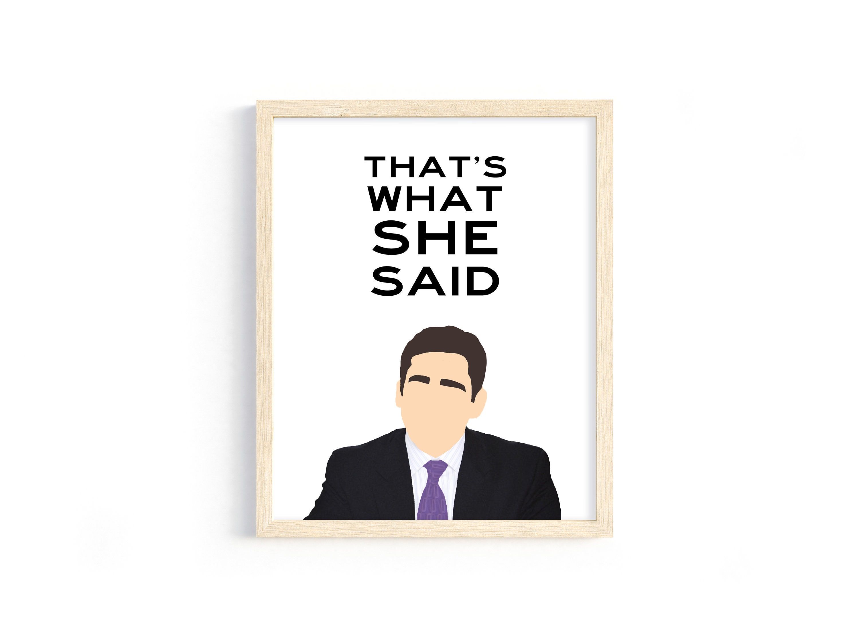 The Office Michael Scott that's What She Etsy