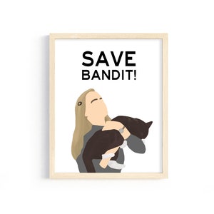 The Office - Angela Martin Quote - "Save Bandit!" - from "Stress Relief" Cold Open - 8x10 Digital Print