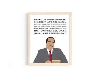 The Office - Stanley Hudson - "But on Pretzel Day? Well, I like Pretzel Day."- 8x10 Digital Print