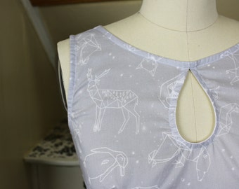 Constellation Keyhole Dress - Stars, zodiac, sleeveless dress, astronomy, astrology
