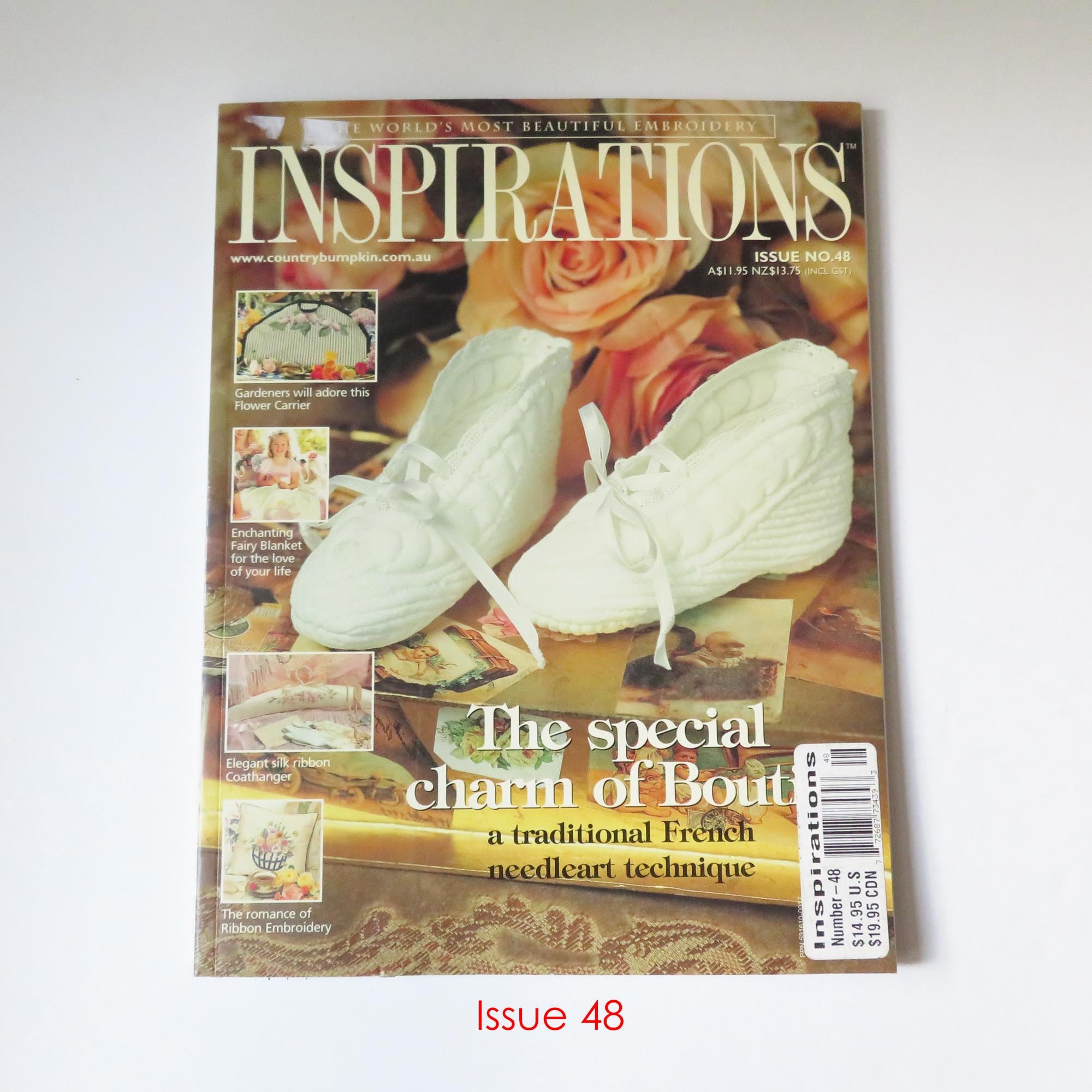 Inspirations Magazine Issue 48 and 59 to 69, Australian Embroidery magazine