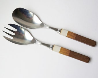 Denby Touchstone Agate salad servers