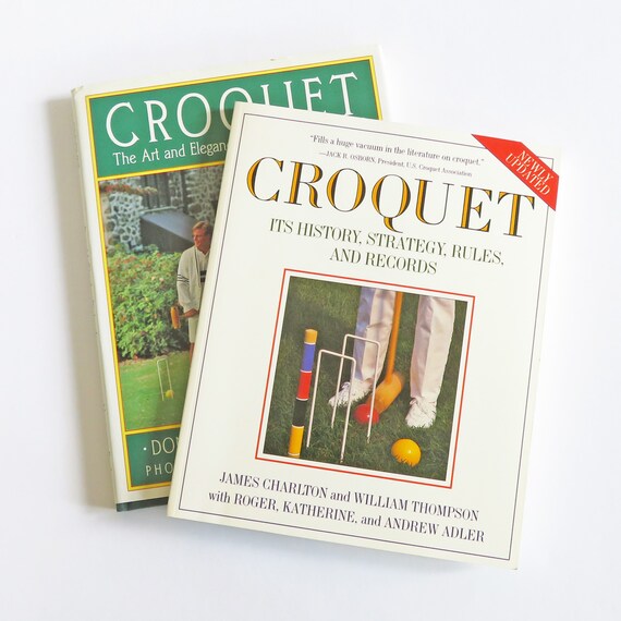 Croquet Books Vintage Game Books Croquet Rule Book Set of 2 Etsy