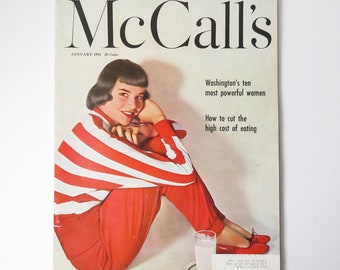 McCall's Magazine January 1951, vintage American magazine