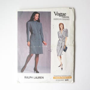 Vogue 1979 : Ralph Lauren Dress - Size 10