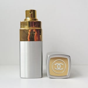 Vintage Chanel No. 19 perfume Eau de Cologne 50 ml brushed metal container