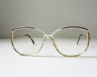 Vintage Hans Stepper Eyewear, SI 63 F110 Herbst/Autumn style eyeglasses, Made in Germany, 1970s large eyeglasses