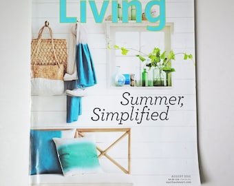 Martha Stewart Living Number 201 August 2010, lifestyle magazine, how-to magazine