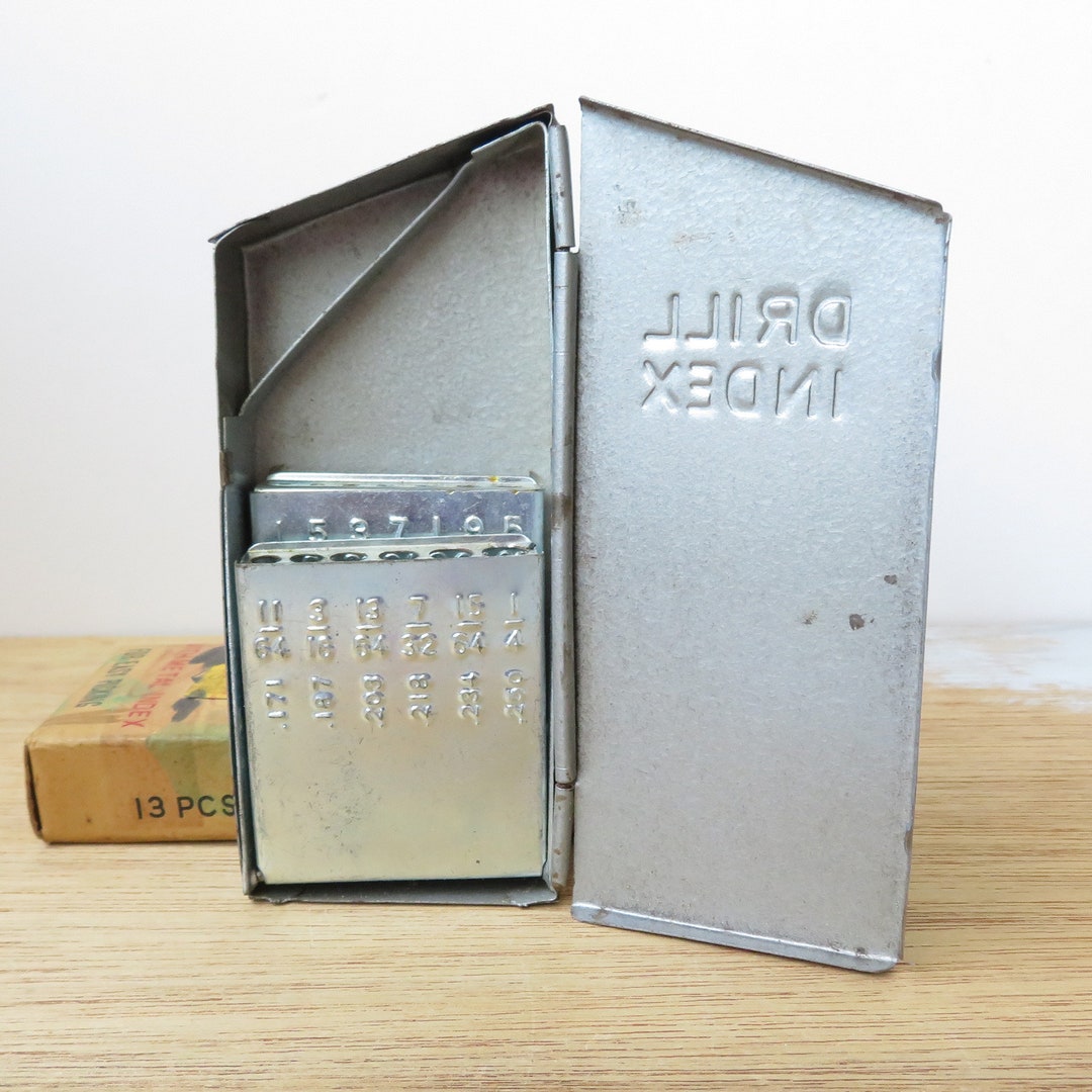 Vintage Drill Index Box, Rabbit Drill Case Etsy