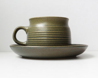 Denby Sherwood Cup & Saucer, Denby Langley stoneware