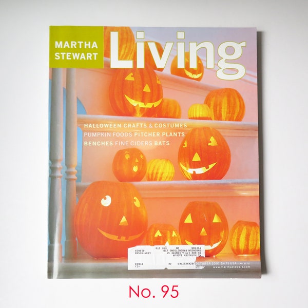Martha Stewart Living Number 95 October 2001, lifestyle magazine, how-to magazine