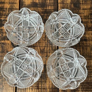 Vintage Berry Bowls EAPG U.S Glass Co and Adams & Co.