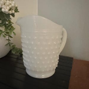 Anchor Hocking Milk Glass Pitcher