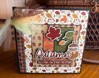Autumn (Fall Is Here) - Mini chipboard album