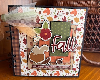 FALL Is Here - Mini chipboard album