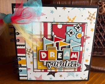 Dream Vacation - Mini chipboard album