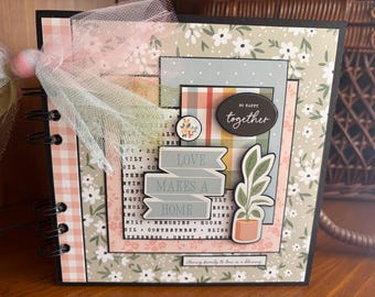 Love Makes a Home (So Happy Together) - Completed mini scrapbook album
