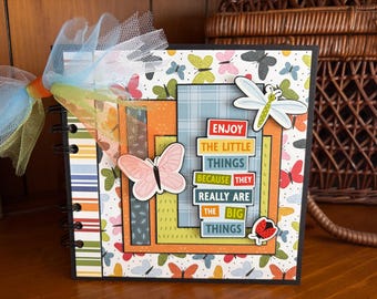 Enjoy the Little Things - Mini chipboard album