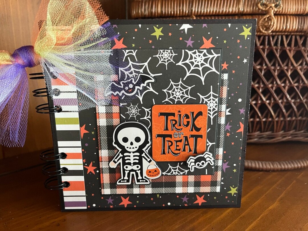 Trick or Treat Mini Chipboard Album Etsy
