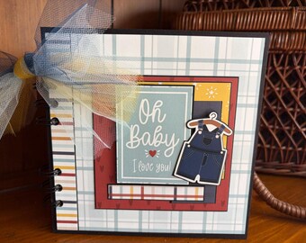 Oh Baby Boy (I Love You) - Completed mini scrapbook album