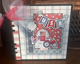 Land That I Love (USA) - Completed mini scrapbook album