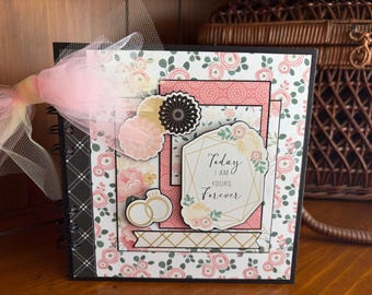 Today I Am Yours Forever (Wedding) - Mini chipboard album