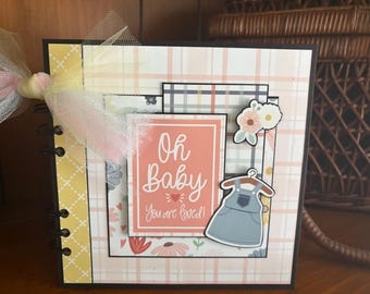 Oh, Baby You Are Loved - Completed mini scrapbook album