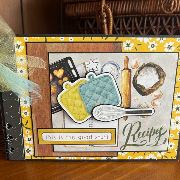 This is the Good Stuff (Recipe Book) - Mini chipboard album