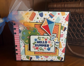 Hello Summer - Completed mini scrapbook album