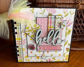 HELLO (Oh Happy Day) - Mini chipboard album