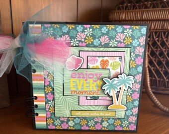Enjoy Every Moment - Completed mini scrapbook album