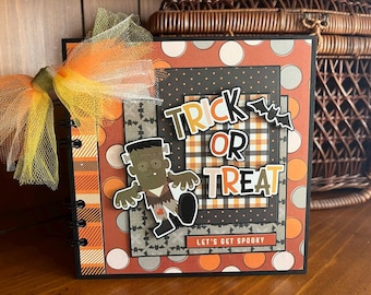 Trick or Treat (Let's Get Spooky) - Mini chipboard album