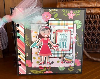 Being Creative (Crafting is Always a Good Idea) - Mini chipboard album
