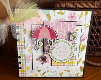 Spring Is In the Air - Mini chipboard album