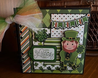 Happy St. Patrick's Day (Eat, Drink, and Be Irish) - Mini chipboard album