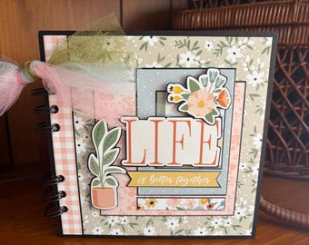 Life is Better Together - Completed mini scrapbook album