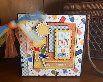 Sweet Summertime - Completed mini scrapbook album