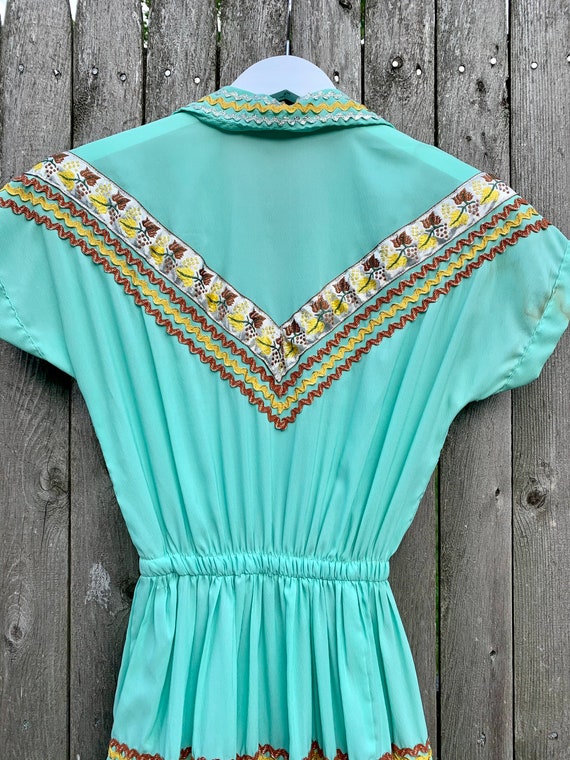 Vintage Patio Dress—vintage square dance dress—Ro… - image 4