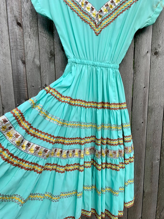 Vintage Patio Dress—vintage square dance dress—Ro… - image 5