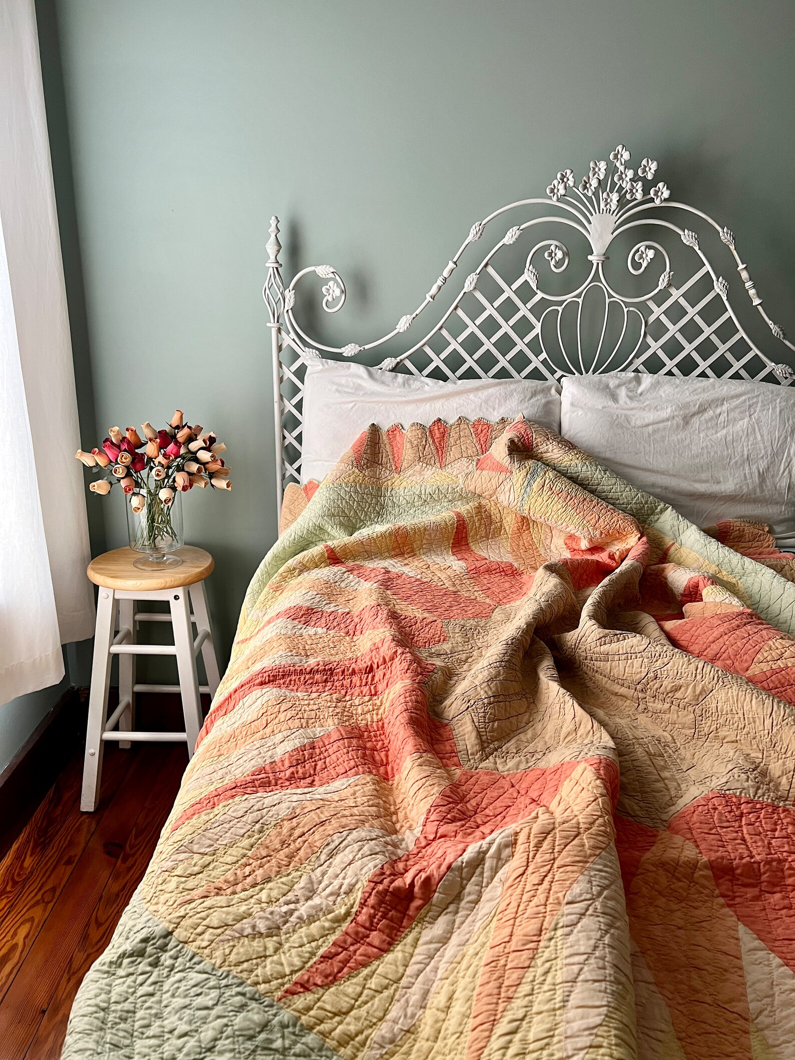 Vintage 1930s Rising Sun Quilt Etsy