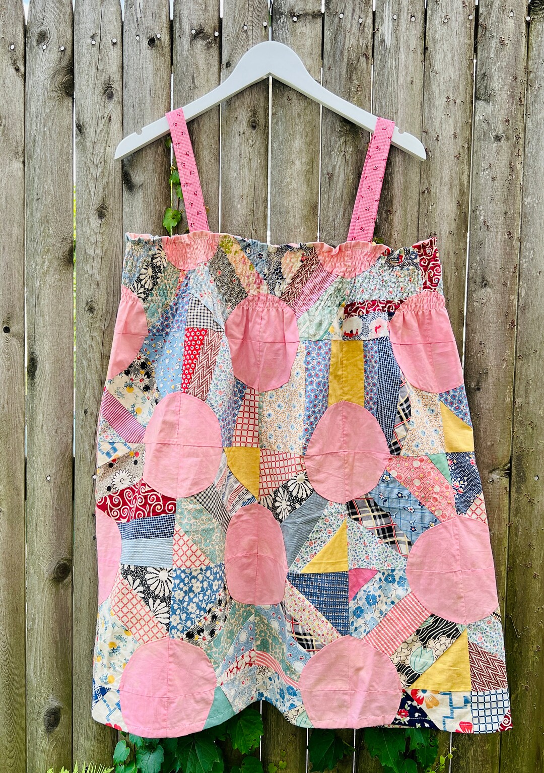 Vintage Quilt Top Dress Etsy