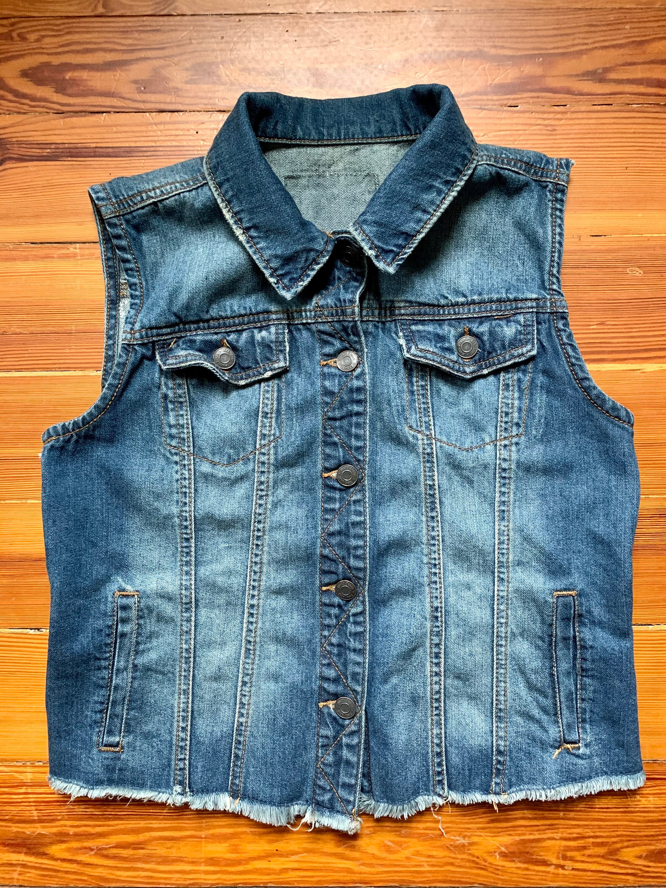 Upcycled Denim Vestvintage Quilt 