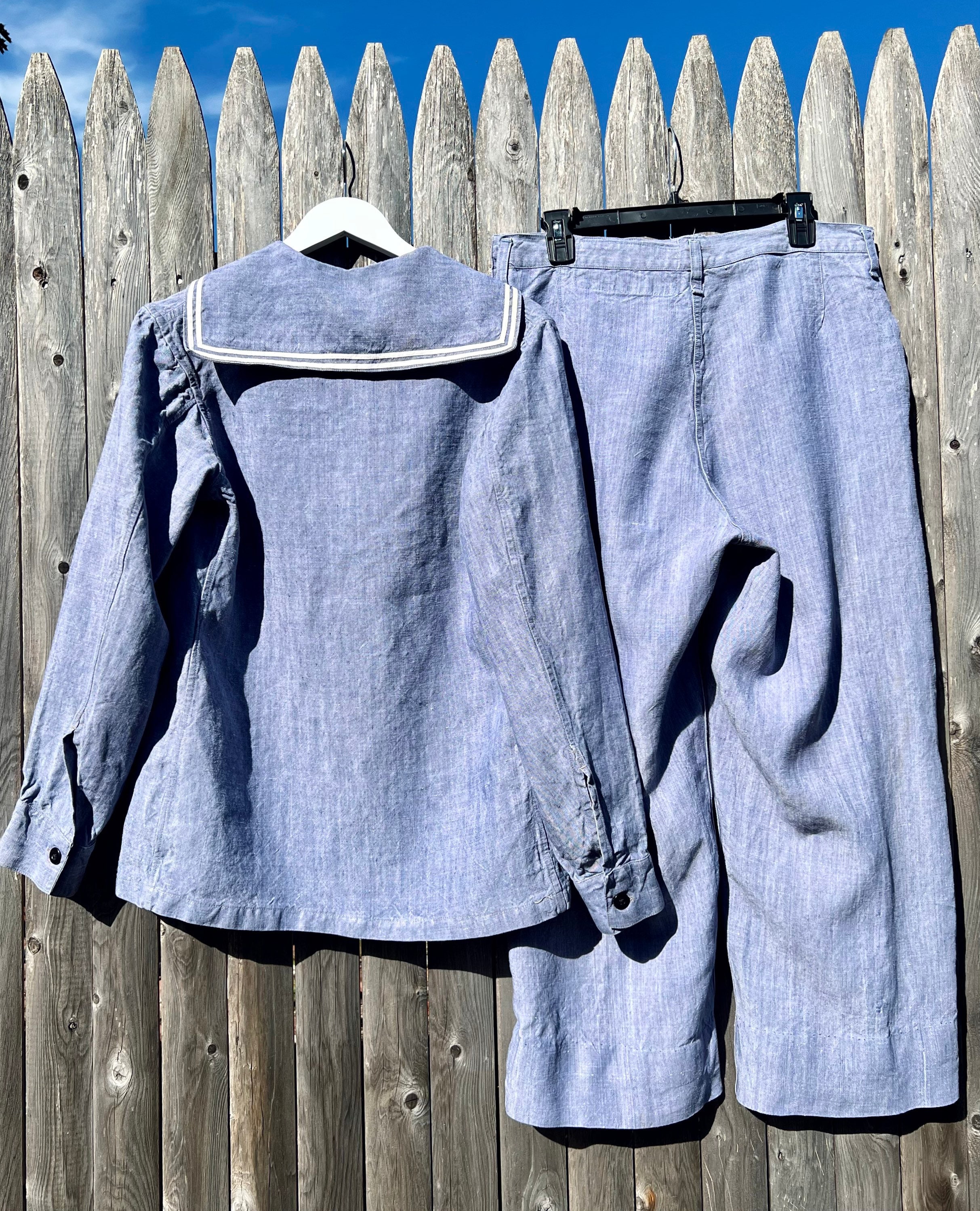 Vintage Marine Nationale Linen Uniform: French Navy Sailor Suit - Etsy